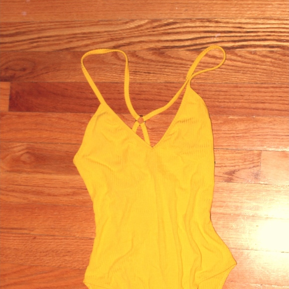 Forever 21 Tops - Yellow Body Suit